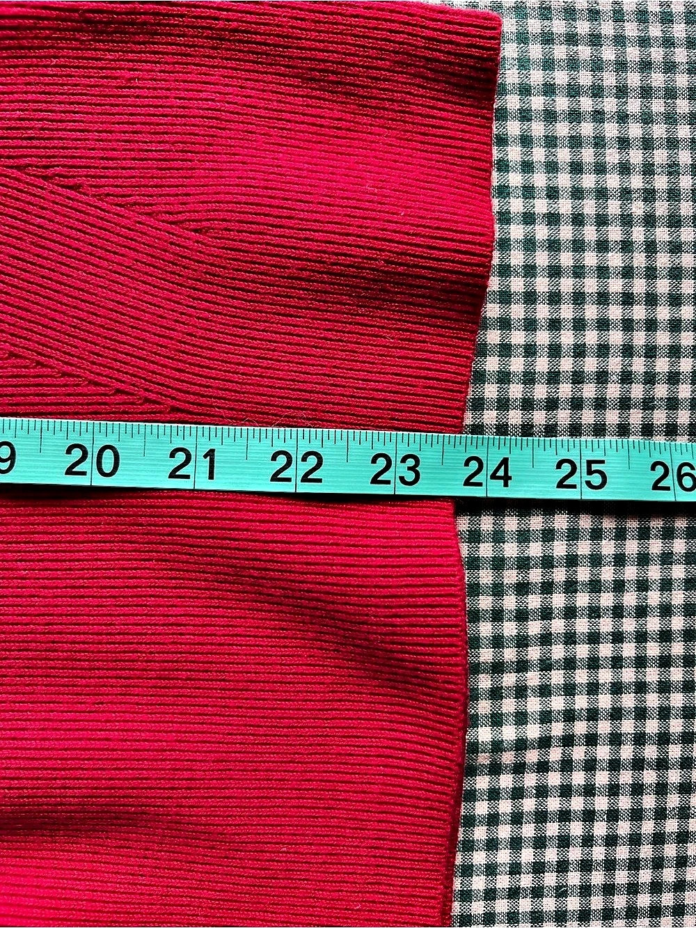 Orvis Red Ribbed Turtleneck Sweater - Picture 7 of 7